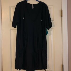 NWT Free Country Hooded Swim Cover Up Beach SPF